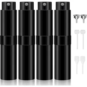 8ml Travel Perfume Atomizer Bottles Refillable, Mini Atomizer Sprayer for Perfume, Empty Travel Cologne Bottle Pocket Perfume Dispenser(4 Pack)