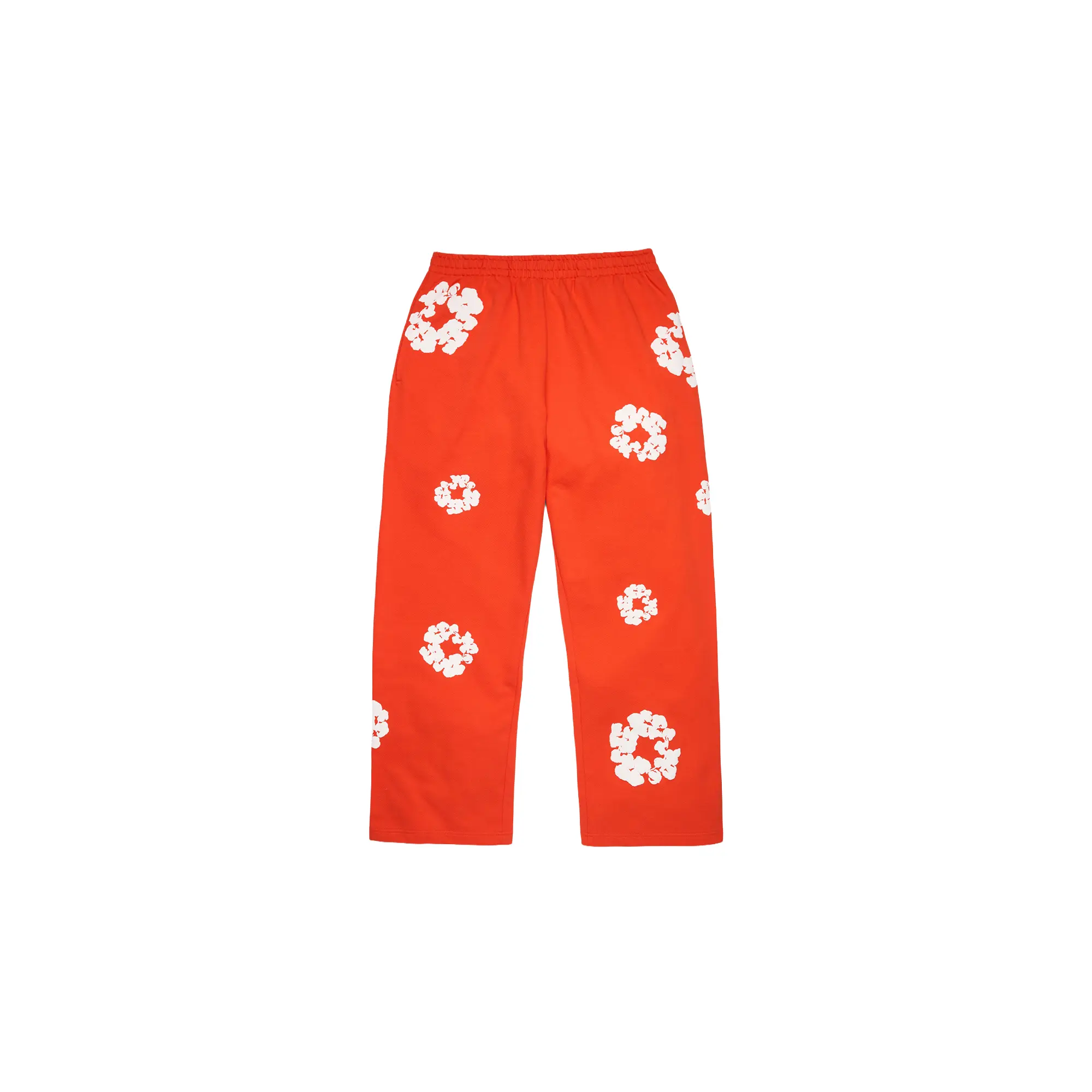 Cotton Wreath Baggy Sweatpants "Dark Orange" DT619