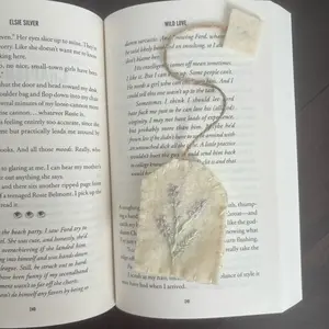 Hand Embroidered Teabag Bookmark