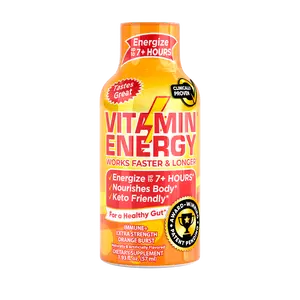 Vitamin Energy Extra Strength Energy + Immunity Shots - Orange | Natural Nutrients for Energy & Immune Support | Sugar & Carb-Free | Immunity Formula | Up to 7 Hours | Orange Burst - 1.93 fl oz - Pack of 12