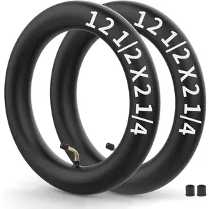(2 Pack) 12.5 x 2.25 Inner Tube - High Strength Razor Inner Tube (Bella, Betty, Bistro, Daisy, Hannah, Sweet Pea, Vapor) - Kids 12 Inch Bicycle Tube Replacement, Gas & Electric Scooter