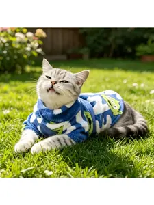 breathable pet overall style new Hairless Cat Winter Warm Set High Collar Vest for Sphynx Cats & Small Dogs Fleece Thickened Cold-Proof Stylish Clothing cute rabbit design winter wear thick warm winter vest dog clothes dog sweaters pet the dog costume