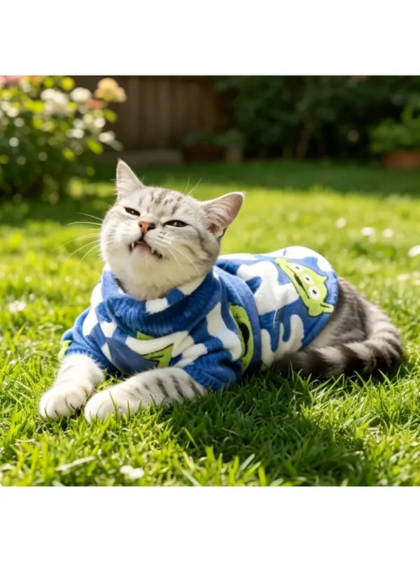 breathable pet overall style new Hairless Cat Winter Warm Set High Collar Vest for Sphynx Cats & Small Dogs Fleece Thickened Cold-Proof Stylish Clothing cute rabbit design winter wear thick warm winter vest dog clothes dog sweaters pet the dog costume