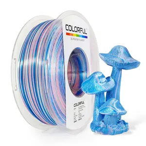 Colorful -Silk Rainbow PLA-Candy series Blue, Pink & White  3D Printer Filament