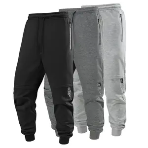 Men’s 3-Piece  Streetwear Jogger Set – Solid Color Elastic Waist, Retro Style, Versatile Joggers for All Seasons  men Casual Loose-Fit Drawstring Pants Baggy Wide Leg Sweatpants slacks