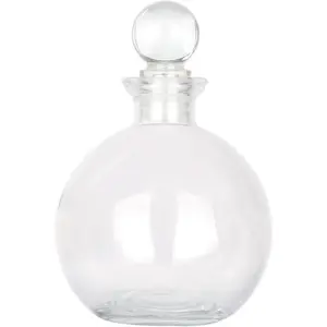 Magic Season Decorative Glass Bottle - 9 fl oz. Potion Bottle (1 Set w/Glass Stopper)