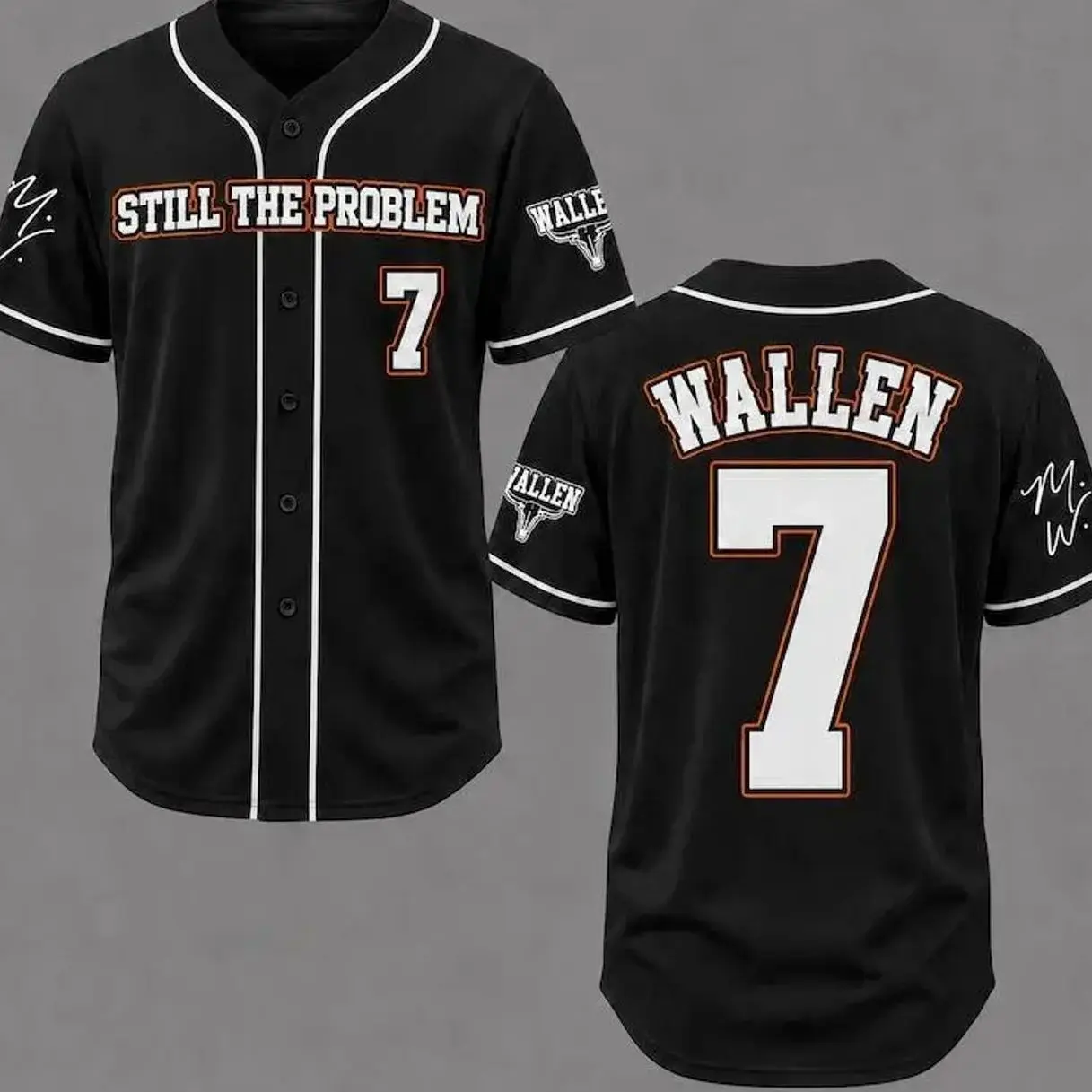 Classic Baseball Jersey, Wallen Still The Problem Tour 2026 Shirt, Number 7 Country Concert Outfit