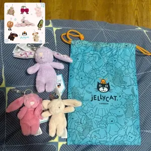 Jellycat Mini Plush Keychain – Soft Stuffed Animal Keyring for Bags & Keys, Cute Gift Idea for Kids, Friends and Plush Toy Collectors