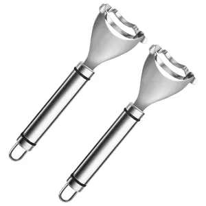 Magic Corn Peelers, Corn Stripper Corn Cob Stripper Tool,Corn Cob Peeler,Stainless Steel Corn Thresher With Ergonomic Handle For Kitchen Gadget (2pcs)