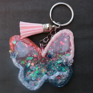 Cute Butterfly Keychain Shaker With personalized Name (optional)