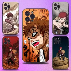 Anime G-Gaara Eyes Phone Case For iPhone17, 16,15,14,13,12,11 Plus,Pro Max,XS,X,XR,SE,Mini,8,7,Soft Silicone Black Cover