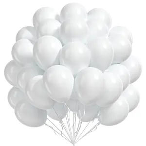 White Balloons 5/10/12/18/36inch - 5/10/25/45/80pcs White Latex Helium Round Balloons for Wedding Anniversary Birthday Baby Shower Gender Reveal Bridal Engagement Graduation New Year Holiday Party Decorations