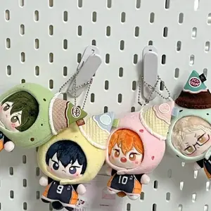 Cute 10cm Haikyuu!! Printed Cotton Doll, Anime Volleyball Plush Toy Tsukishima Kei Hinata Shoyo Kageyama Tobio Yamaguchi Tadashi