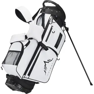 Golf Stand Bag with 7 Way Top Dividers, Lightweight Golf Bags for Men Women with Multiple Pockets, Dual Straps