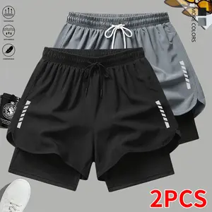 2-piece set, women’s shorts, comfortable and breathable, striped print, with lining, summer casual shorts, women’s clothing, summer womenswear, summer apparel, summer shorts