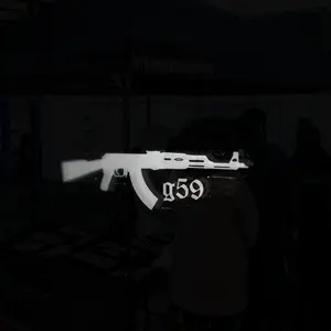 G59 AK47 Adhesive Vinyl Decal High-Quality Durable Design Easy Application for Lil Peep Fans Personalized Touch Peel and Stick