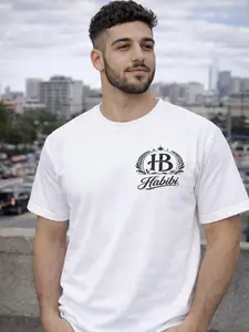 Habibi Elegance Signature Logo T-Shirt – Premium Cotton Streetwear Tee