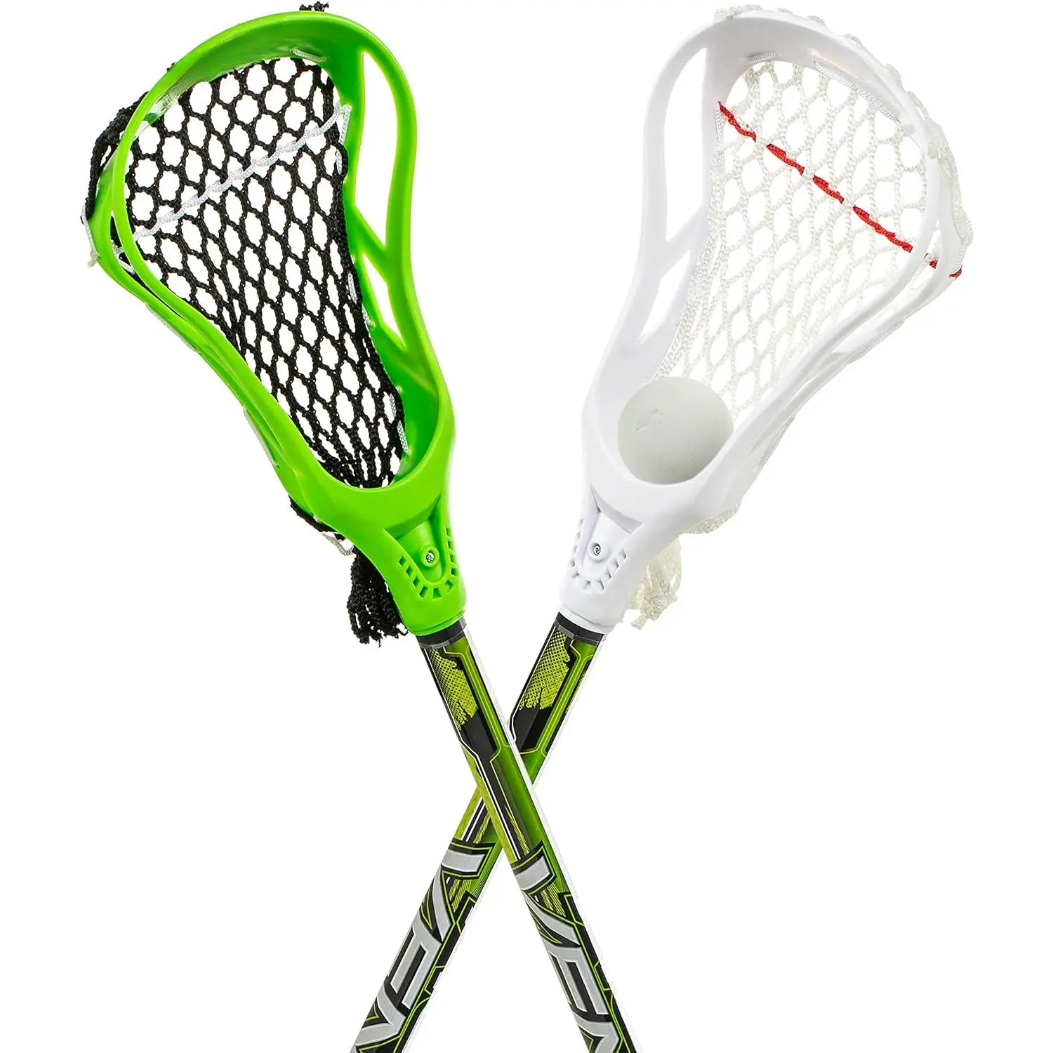 Future Champs 2-Player Youth Lacrosse Sticks & Soft Ball Set - 32 in Beginner Kids Sticks for Backyard Play, Lightweight Lax Training Toy Set