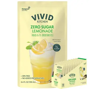 [Dongwon] Vivid Kitchen Zero Sugar Lemonade (10 Pouch) No Artificial Preservatives or Corn Syrup