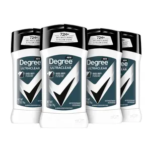 Degree Men UltraClear Antiperspirant Deodorant Black + White 72-Hour 4 - Pack 	