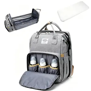 Cute Multifunctional Diaper Bag Backpack with Changing Station, Large Capacity, Lightweight Foldable, Portable for Newborn Travel & Everyday summerwins