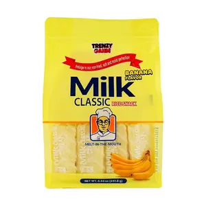 New Flavor Banana&Cheese Milk Rice Cakes 241.8g | Healthy Non-Fried Snack | Double Flavor Crunchy Korean Treat