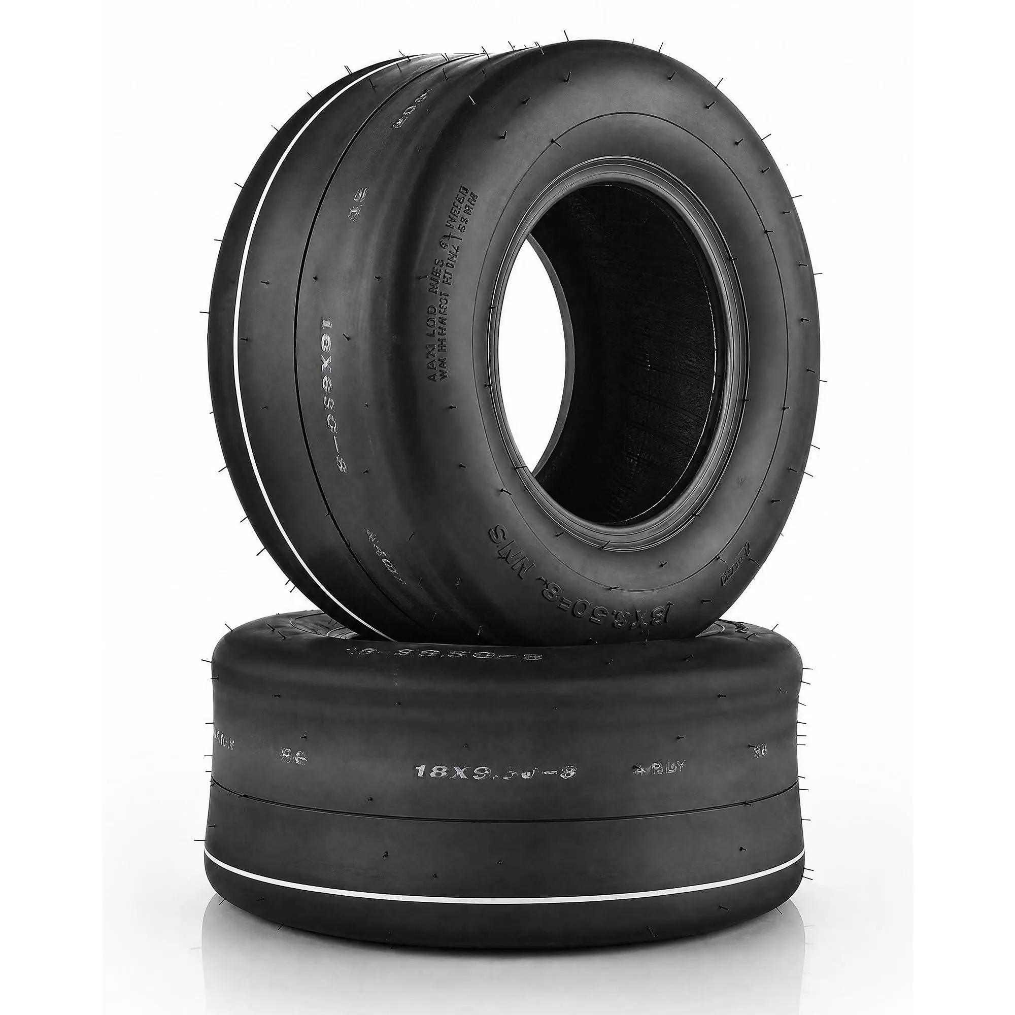 16x6.50-8 Turf Tires 2 Pack, 4PR Heavy Duty Tubeless Lawn Mower Tires, Replacement NHS Off-Highway Tires for Riding Mower, Garden Tractor, Golf Cart, Utility Vehicle