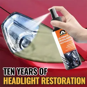 Headlight Restoration Kit | Advanced Ceramic Coating, Removes Yellow Haze, Long-Term UV & Weather Damage Defense, Restores Headlight Clarity & Shine | Universally