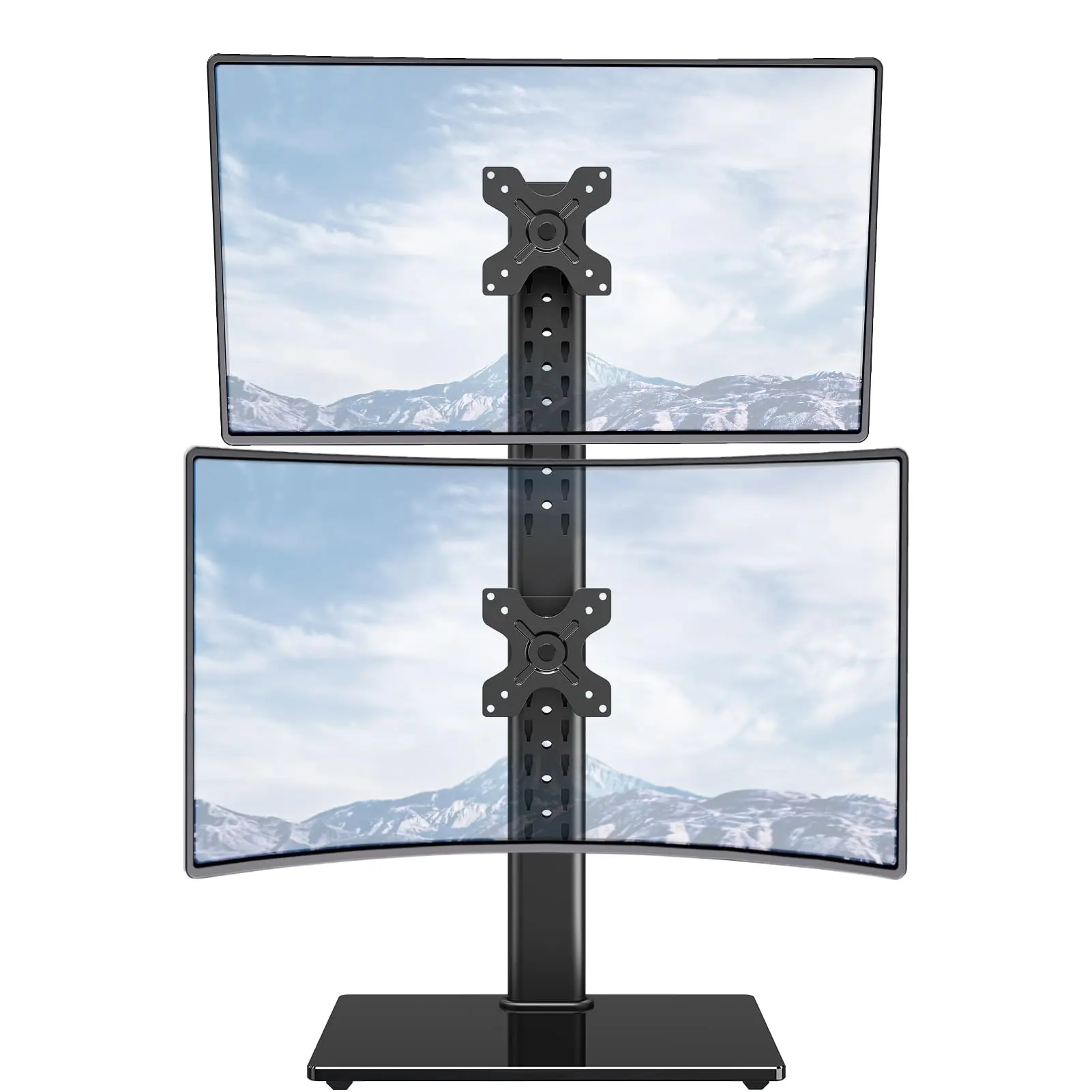 MOUNTUP for Max 35'' Vertical Dual Monitor Stand  Monitors MU1006