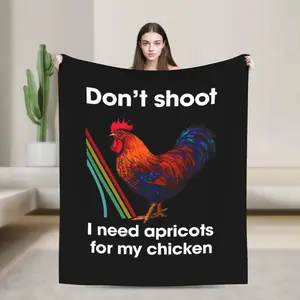 Dont Shoot I Need Apricots for My Chicken Arc Raiders Blanket Flannel Cozy Blanket Suitable For Home, Office, Travel, Camping, And Car Use, Perfect Gift
