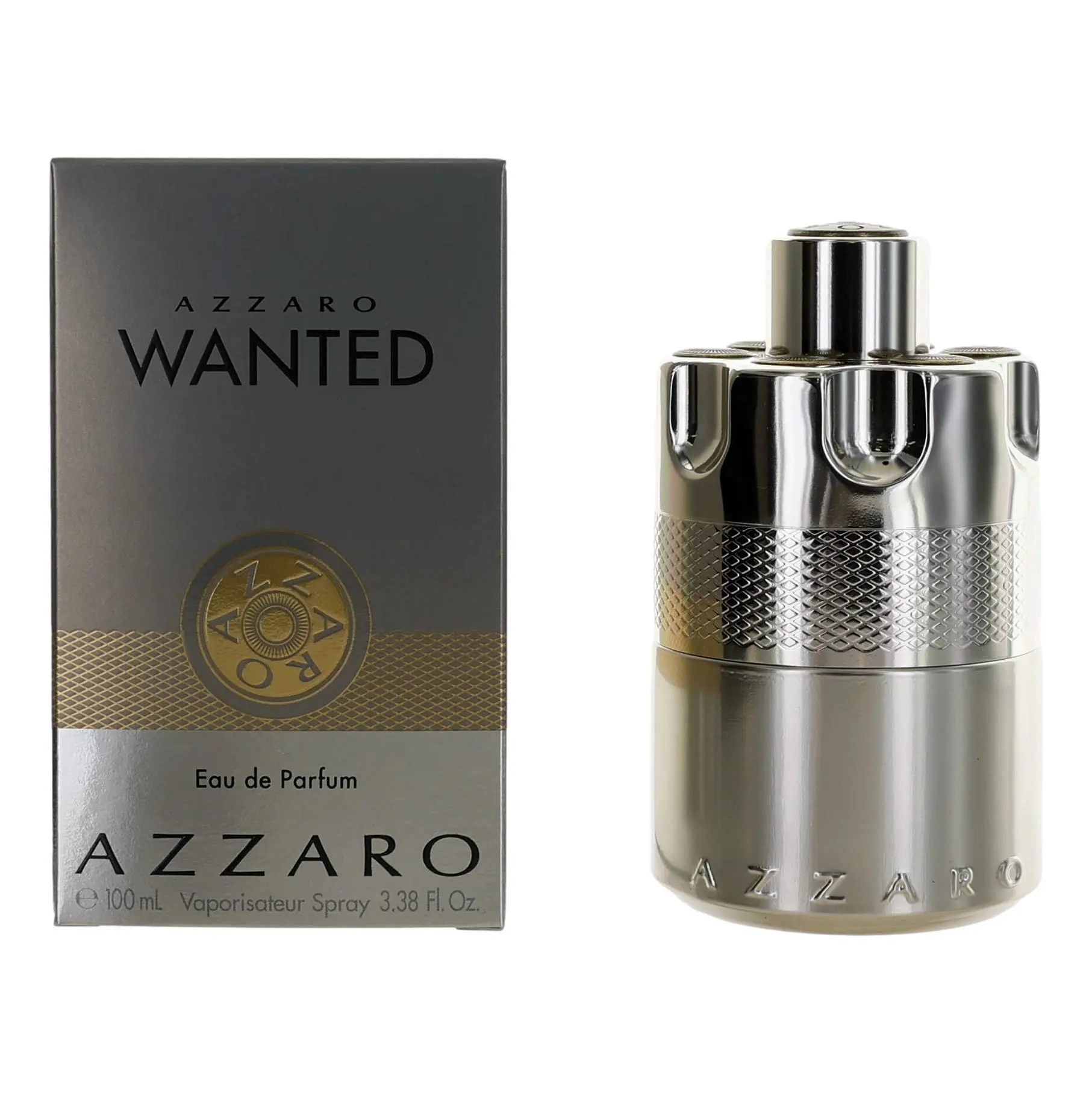 Azzaro Wanted Eau de Parfum for Men | Stylish & Refined Fragrance with a Minimalist Design | EDP Spray, 100ml / 3.3 oz, Authentic Perfumes, Edp Spray Perfume