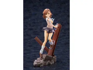 212 MAIN Kotobukiya PP786 A Certain Magical Index II Mikoto Misaka Anime Statue, Phthalate-Free Collectible Figurine with Uniform Skirt & Detailed Pose