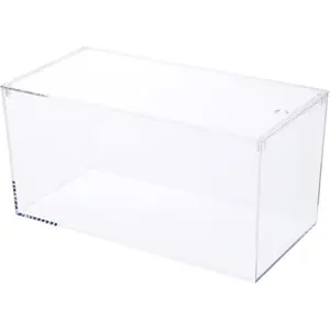 Pioneer Plastics Clear Micro Habitat Terrarium 7.75W x 3.75D x 3.75H for Tarantula Desktop Aquarium