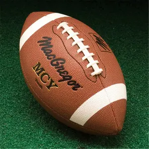 212 MAIN Macgregor Youth Composite Football, Double Leather Construction, Enhanced Grip Control, Tackified Cover for Sports & Outdoor Ball Sports Use