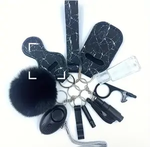 8 pcs Safety Full Set, Self Security Set With Personal Alarm, For Women