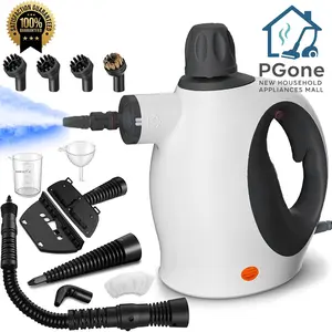 Portable Pressurized Steam Cleaner with a 450ml Water Tank, Fast-Heating, 12 Attachments with a Safety Lock. Chemical-Free Cleaning, 239°F High-Pressure Steam, Suitable for Kitchens, Bathrooms, Cars, Sofas, and Showers, Removing Stubborn Scrubs.
