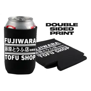 Fujiwara Tofu Shop Retro 90s Manga Anime Insulated Can Cooler