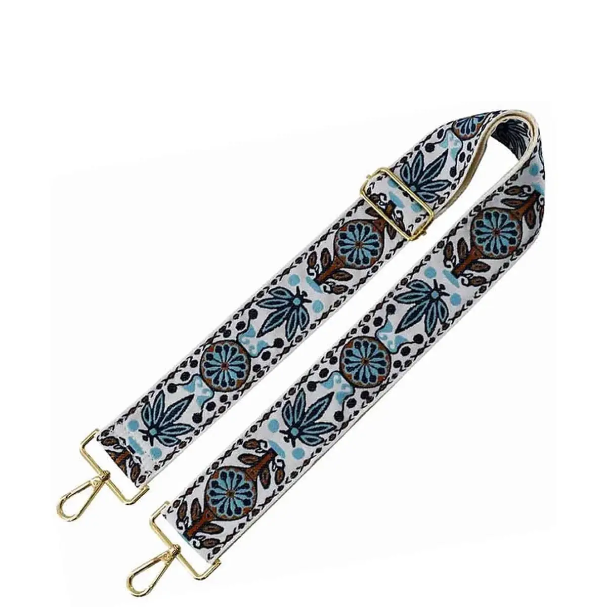 Adjustable 2" Wide Tribal Pattern Guitar Bag Strap, Durable Luggage Accessory