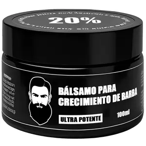 Beard Cosmetics, Beard Stimulating Balm, Ultra Powerful Beard Stimulating Balm, Beard Cream, Moisturizes & Strengthens Beard, 100ML / 3.5OZ