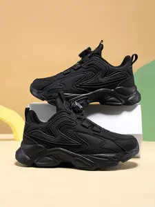 Unisex Kids Fashionable Low-Top Sports Shoes, Athletic Shoes, Comfortable Lightweight Running Shoes, Student Running Shoes, PU Leather Casual Sneakers for All Seasons