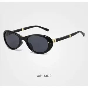 Portable foldable sunglasses, cat-eye sunglasses, unisex sunglasses, high-end UV protection sunglasses