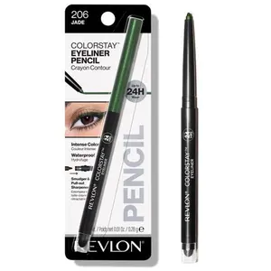 Revlon ColorStay Waterproof Eyeliner Pencil, 24HR Wear, Built-in Sharpener, 206 Jade, 0.01 oz