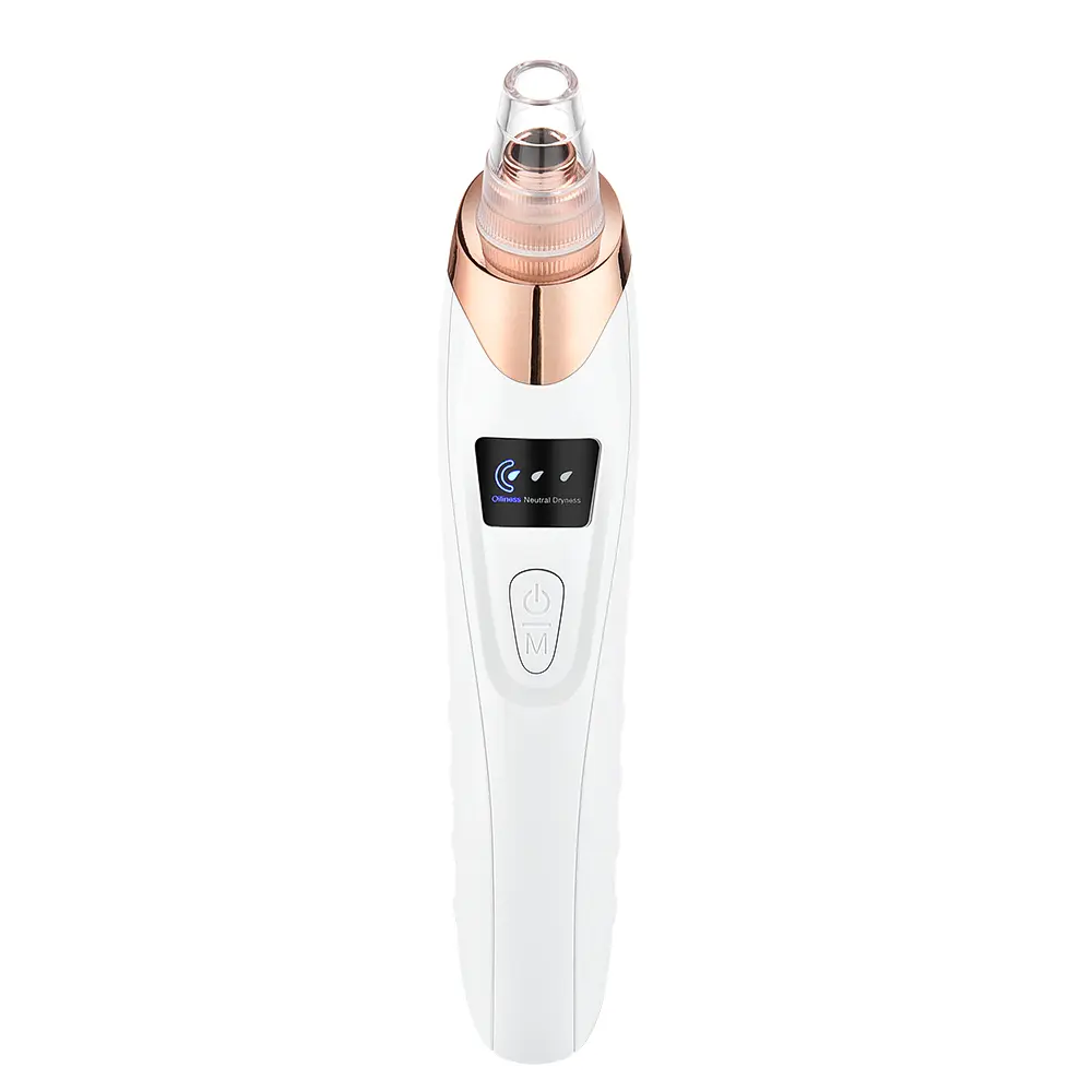 Blackhead Remover Vacuum Facial Pore Cleanser - Facial Care Tool with 3-Strength Suction, 5 Replacement Heads, USB Rechargeable for Blackhead Cluster Removal, Whiteheads & Gentle Skin Exfoliation, Facial Care Tools