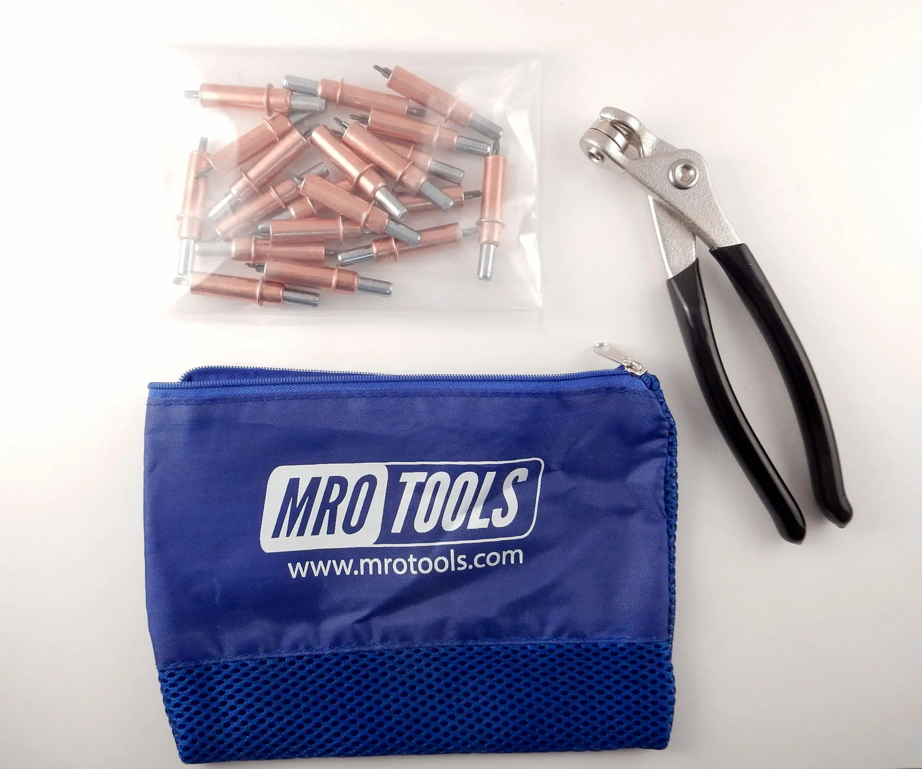 50 1/8 Cleco Sheet Metal Fasteners + Cleco Pliers w/Carry Bag (K1S50-1/8)