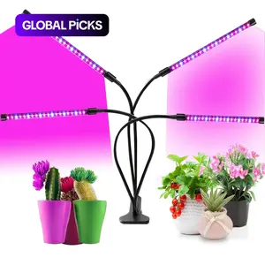 LED Plant Growth Light, USB Red-Blue Spectrum, Rotating Flexible, 5 Brightness Levels, 3/9/12 Hour Timer, Ideal for Indoor Plants #GLOBAL PICKS