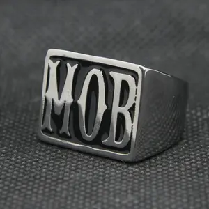 Men's Punk 316L Stainless Steel Biker Rings - Biker Theme, Sports Design, Sizes 7-14, Ideal for Daily Wear & Parties, No Battery Required