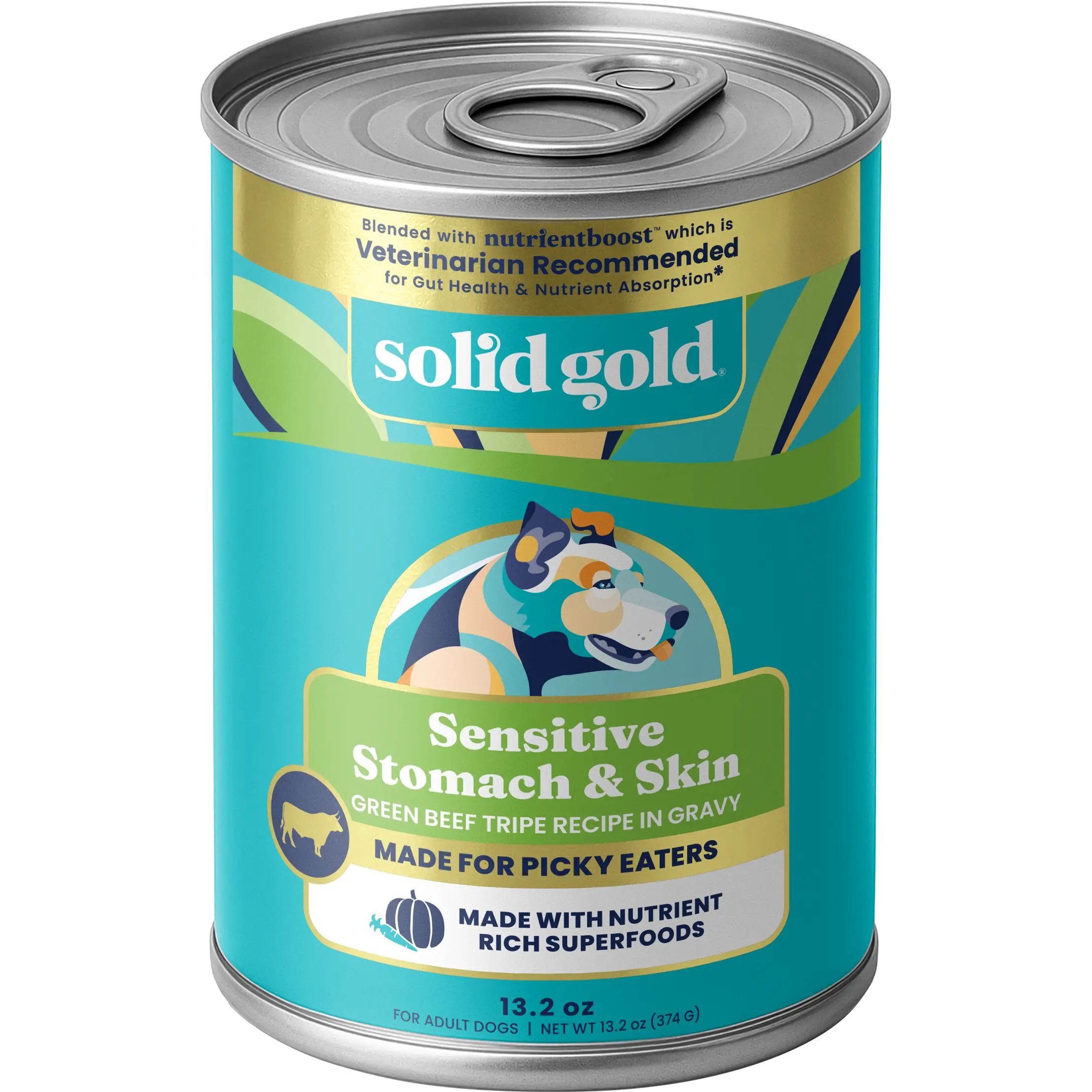 Solid Gold Nutrientboost™ Green Cow Sensitive Stomach Wet Food for Adult Dogs
