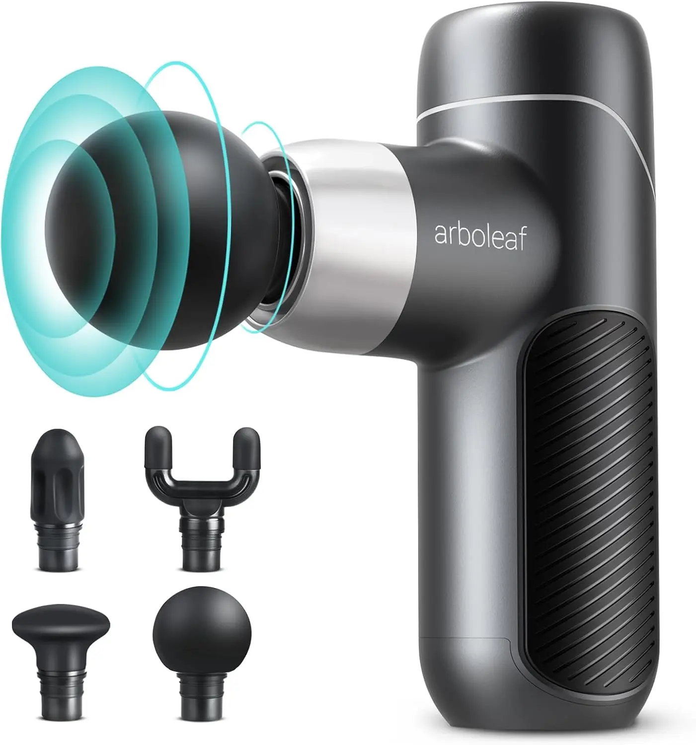 Arboleaf Mini Handheld Massage Gun - Deep Tissue Metal Body Massager for Back Therapy, Shoulder Pain Relief, Quiet Percussion Travel-Portable Device