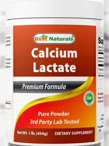 Best Naturals Calcium Lactate Pure Powder 1 Pound