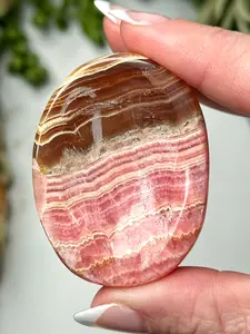 Rhodochrosite Worry Stone - #2